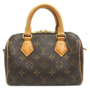 Louis Vuitton Speedy Handbag Monogram Bandoulire Brown